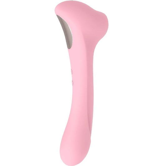 FEMINTIMATE - MASAJEADOR DE SUCCIÓN DAISY Y VIBRADOR ROSA