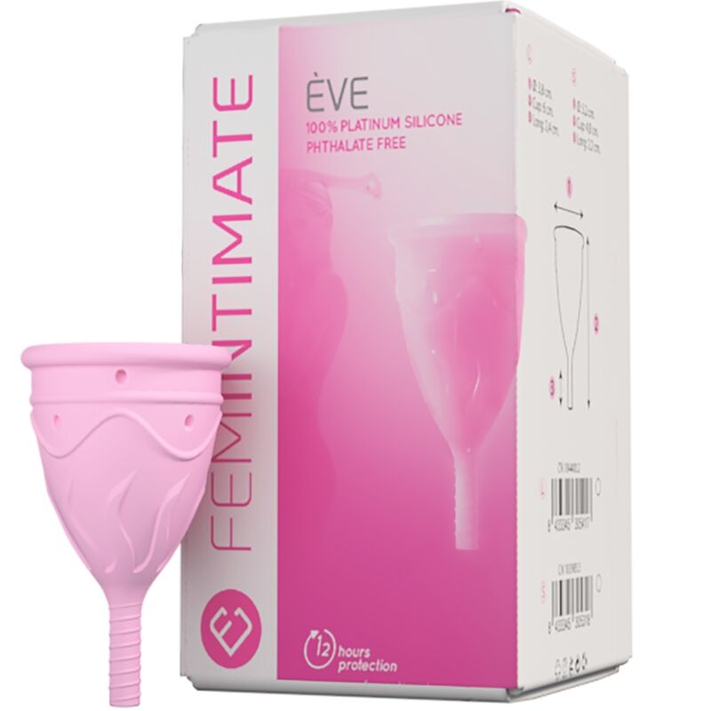 FEMINTIMATE - COPA MENSTRUAL DE SILICONA EVE - TALLA S