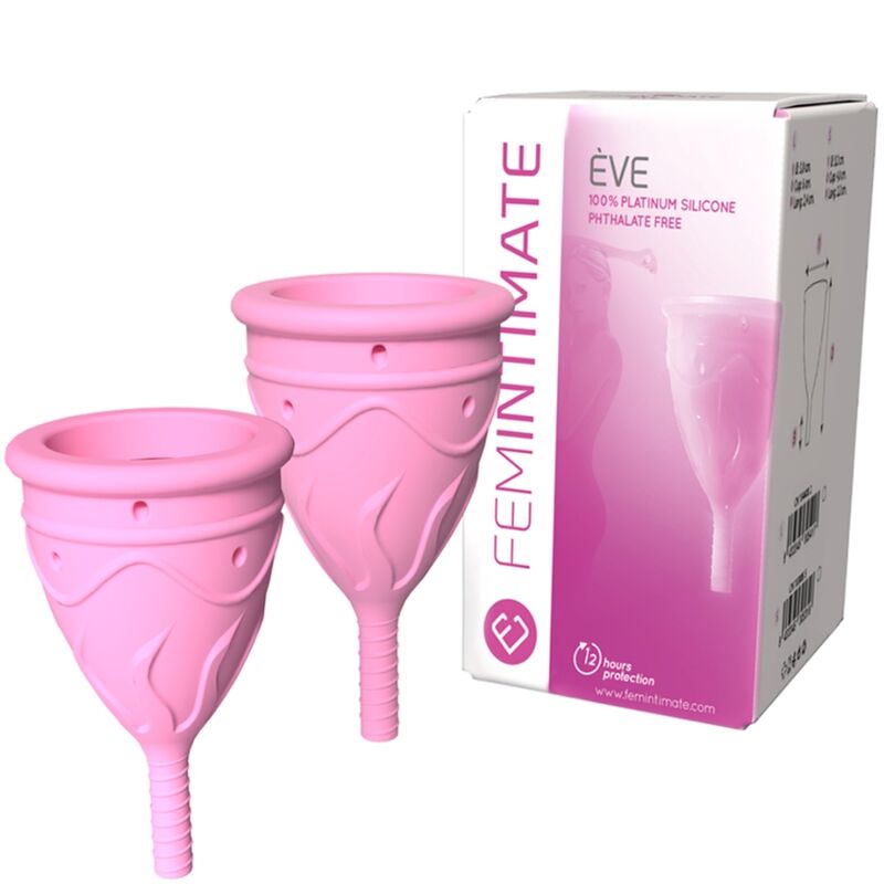 FEMINTIMATE - COPA MENSTRUAL DE SILICONA EVE - TALLA S