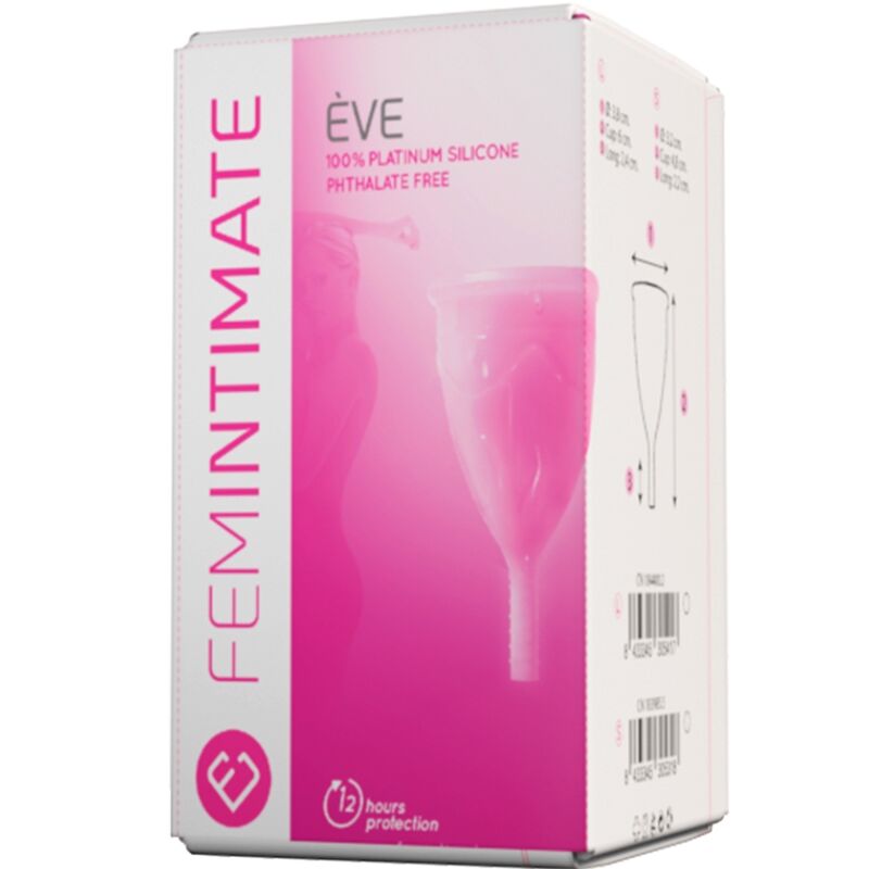 FEMINTIMATE - COPA MENSTRUAL DE SILICONA EVE - TALLA S