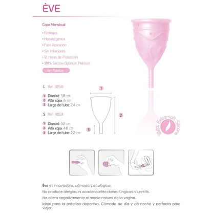 FEMINTIMATE - COPA MENSTRUAL DE SILICONA EVE - TALLA G