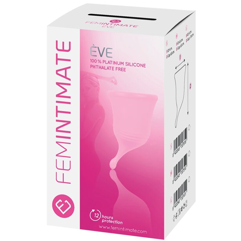 FEMINTIMATE - NUEVA COPA MENSTRUAL DE SILICONA EVE - TALLA G