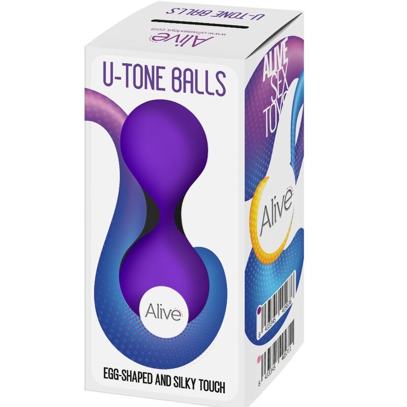 ALIVE U-TONEBOLAS Violetas para fortalecimento do assoalho pélvico e prazer íntimo.