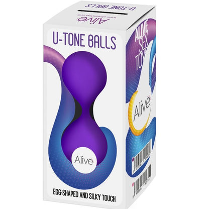 ALIVE U-TONEBOLAS Violetas para fortalecimento do assoalho pélvico e prazer íntimo.