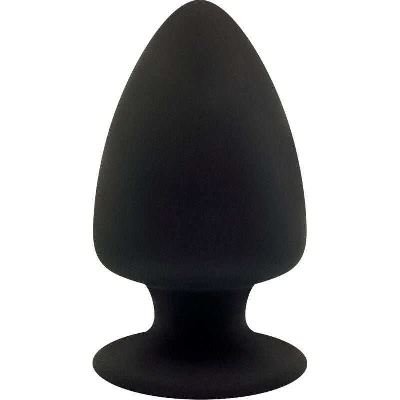 Close-up do Plug Anal SILEXD Silicone Termoreativo Silexpan Premium Tamanho S, mostrando sua textura suave e design ergonómico.
