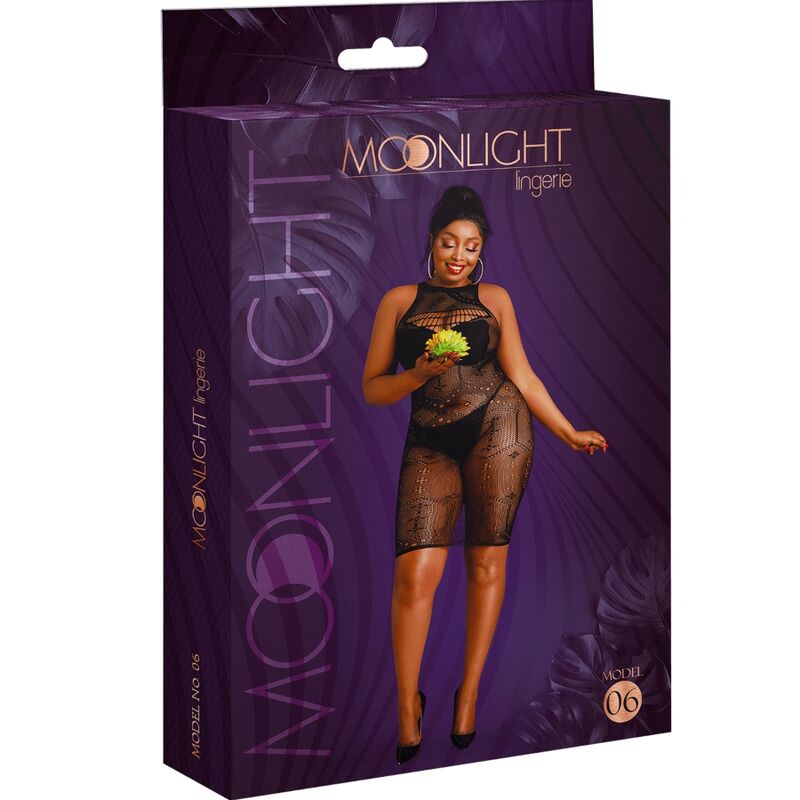 LUZ DE LUNA - VESTIDO MODELO 6 NEGRO TALLA GRANDE