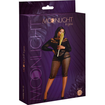 LUZ DE LUNA - VESTIDO MODELO 3 NEGRO TALLA GRANDE