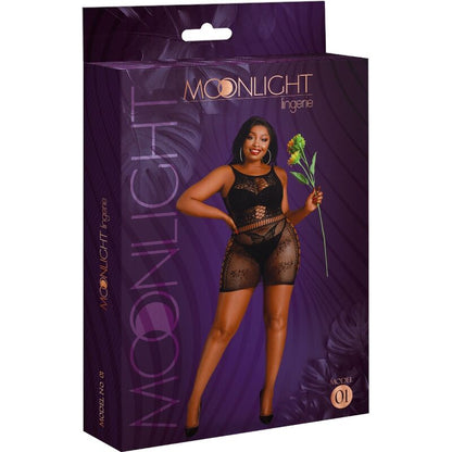LUZ DE LUNA - VESTIDO MODELO 1 NEGRO TALLA GRANDE