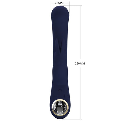 Vibrador de Coelho Pretty Love Lamar Azul para estimulação dual de Ponto G e Clitóris.