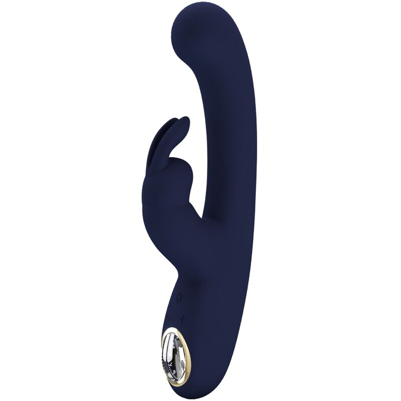 Vibrador de Coelho Pretty Love Lamar Azul para estimulação dual de Ponto G e Clitóris.
