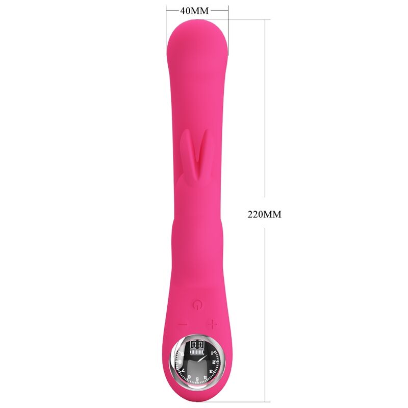 Vibrador de Coelho Pretty Love Lamar Rosa com estimulação Ponto G e Clítoris