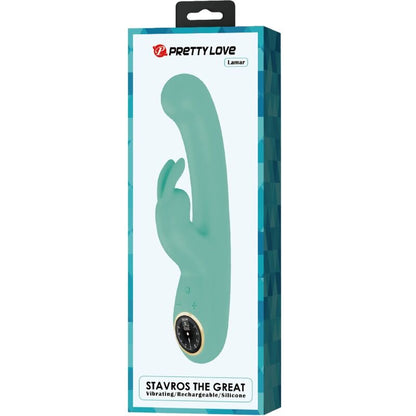 Vibrador de Coelho PRETTY LOVE Lamar verde com estimulação de Ponto G e Clítoris