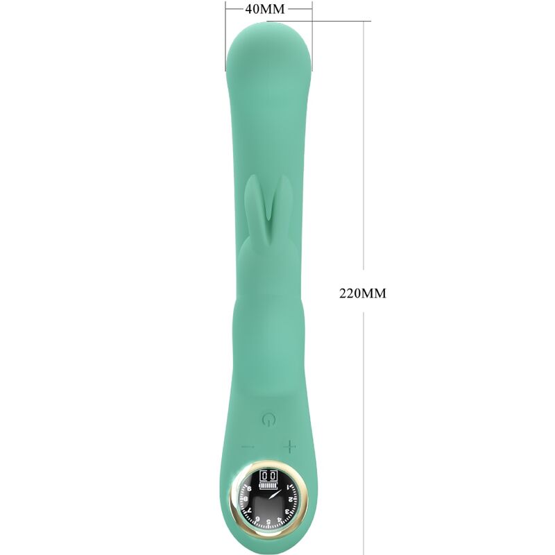 Vibrador de Coelho PRETTY LOVE Lamar verde com estimulação de Ponto G e Clítoris
