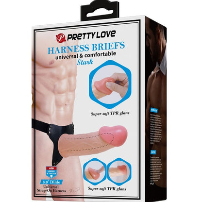 Imagem do Arnês Stark Confortável da Pretty Love, destacando seu design e material