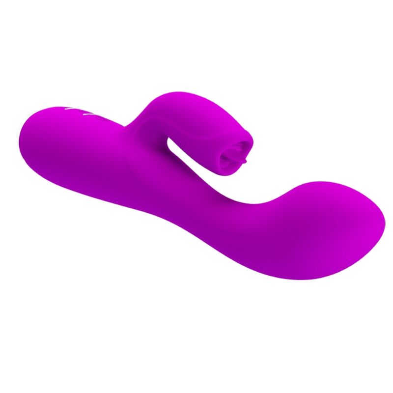 Vibrador de coelho PRETTY LOVE Gloria roxo recarregável com estimulação dupla do ponto G e clitóris.