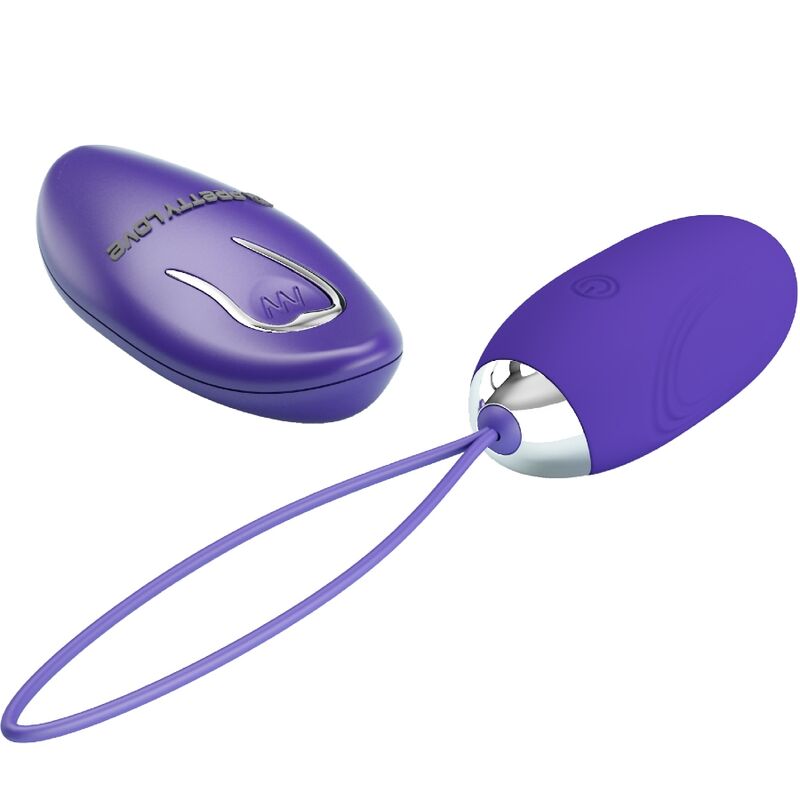 Ovo vibratório PRETTY LOVE Jenny Youth violeta com controle remoto para prazer discreto