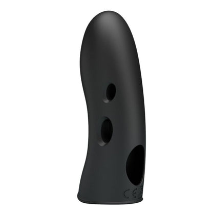 Capa de Dedo Eletroestimuladora Pretty Love, detalhe do silicone e painel de controlo.