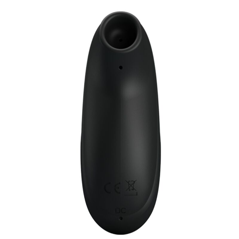 PRETTY LOVE Massageador de Sucção Recarregável de Luxo Preto com design ergonómico