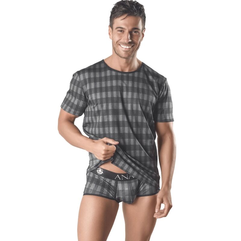 T-Shirt masculina ANAIS MEN Aegis M, detalhe do tecido e corte.