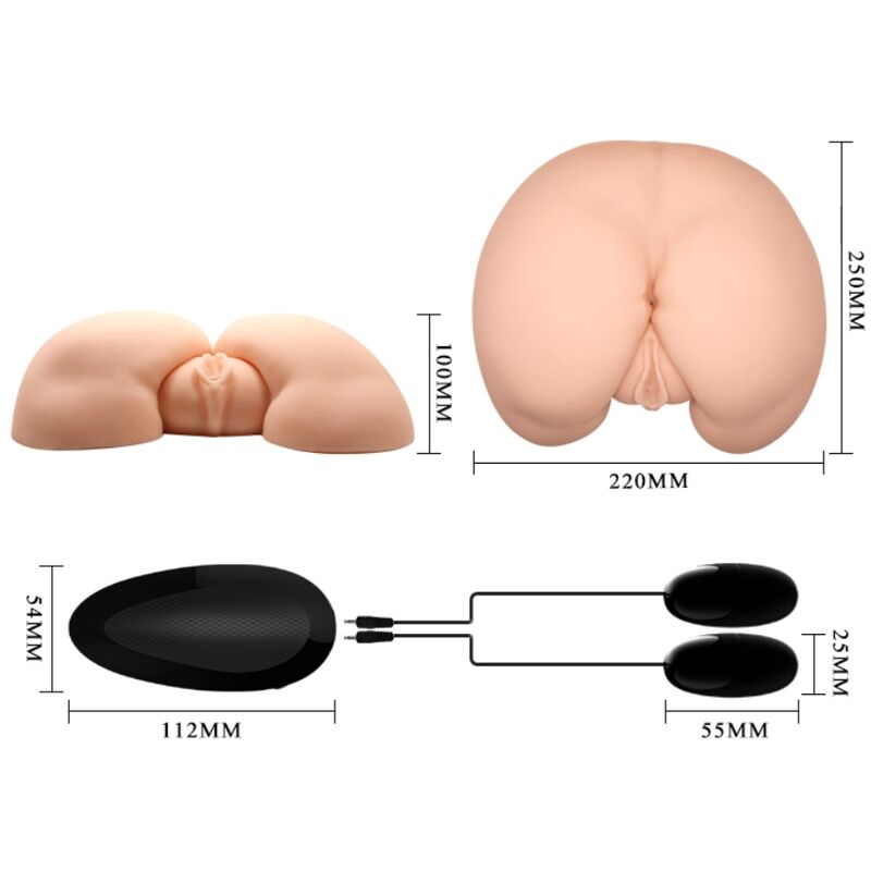 Masturbador Masculino Anal con Vibración y Doble Estimulación