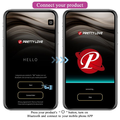 PRETTY LOVE Bolas Vibratórias Recarregáveis Elvira Rosa com App para exercícios de Kegel e prazer.