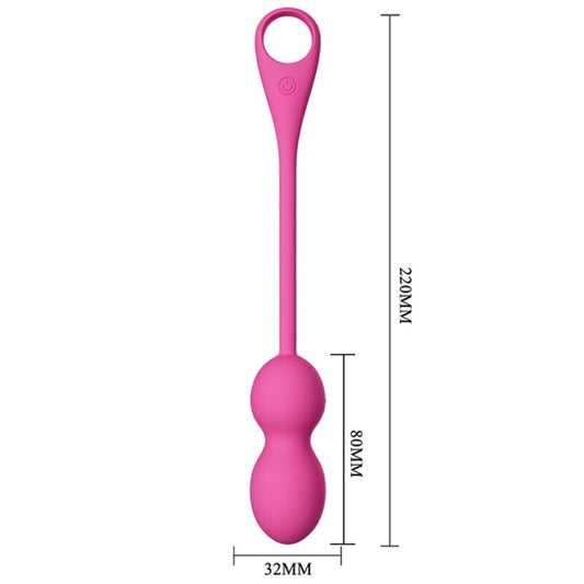 PRETTY LOVE Bolas Vibratórias Recarregáveis Elvira Rosa com App para exercícios de Kegel e prazer.