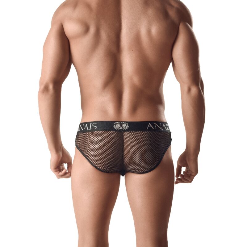 ANAIS MEN Ares Slip XL em Couro e Malha com design sexy e ajuste confortável.