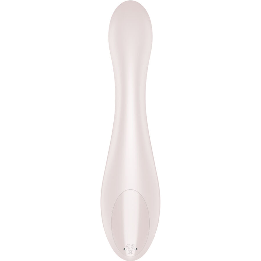 Satisfyer G-Force Vibrador Ponto G Rosa em detalhe, mostrando formato ergonómico e ponta para estimulação.