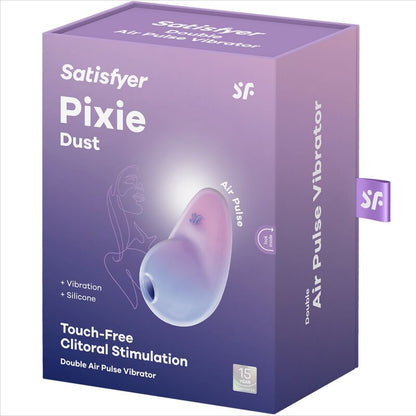 Satisfyer Estimulador Clitoriano Pixie Dust Lilac Air Pulse para prazer sem contacto e clímax intensos.