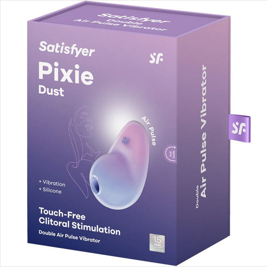 Satisfyer Estimulador Clitoriano Pixie Dust Lilac Air Pulse para prazer sem contacto e clímax intensos.