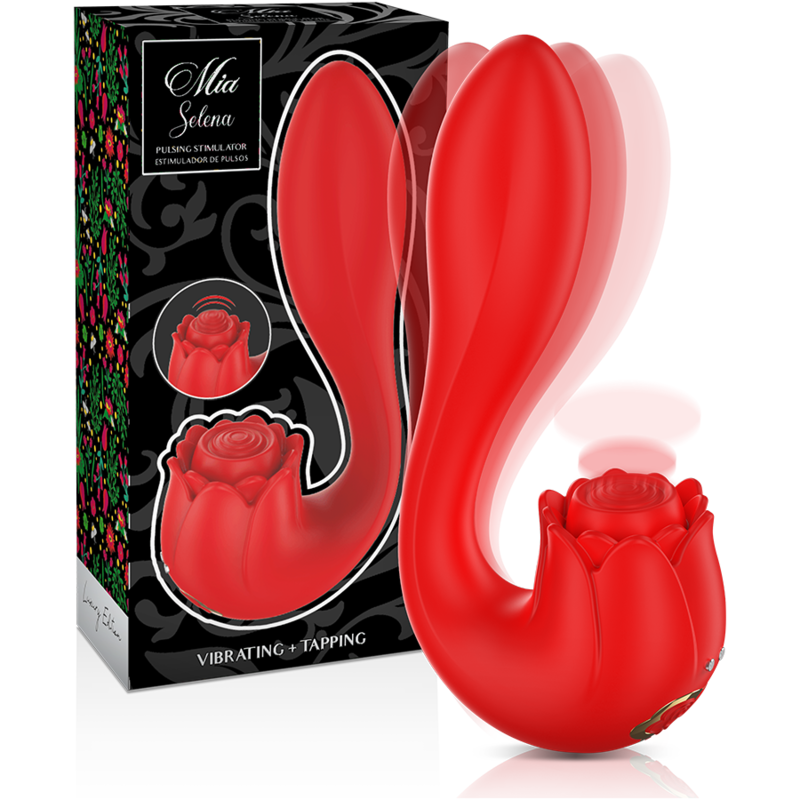 MIA - ESTIMULADOR VIBRANTE SELENA + TOQUES ROJOS