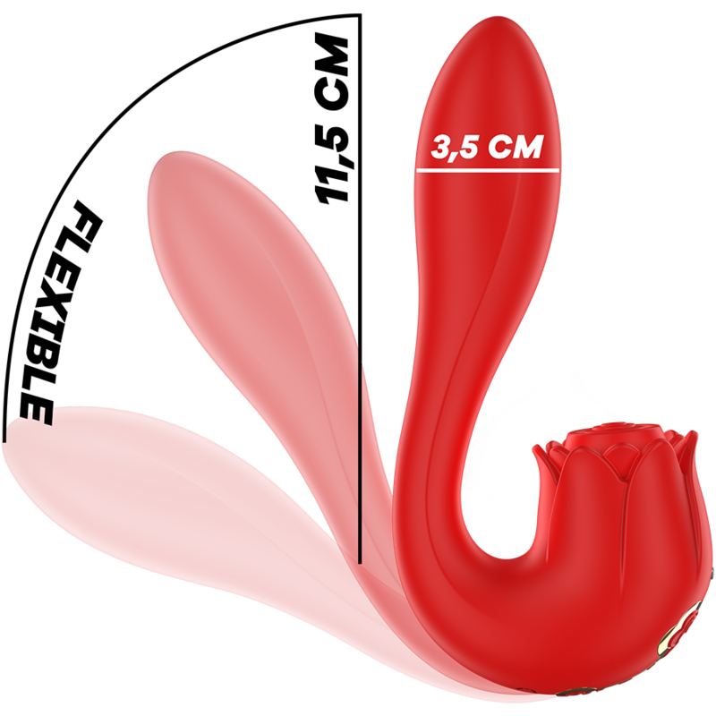 MIA - ESTIMULADOR VIBRANTE SELENA + TOQUES ROJOS