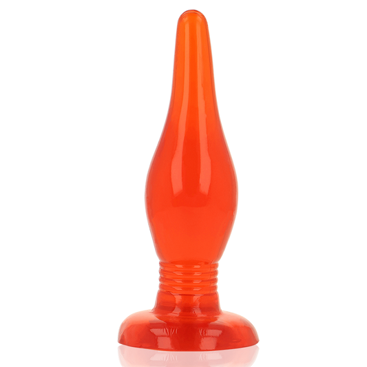 BAILE Plug Anal Soft Touch Cônico Vermelho de 14.2 CM com ventosa.