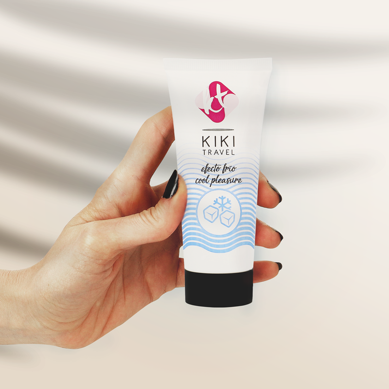 KIKÍ TRAVEL Lubrificante com Efeito de Refrigeração 50ml para conforto e hidratação.