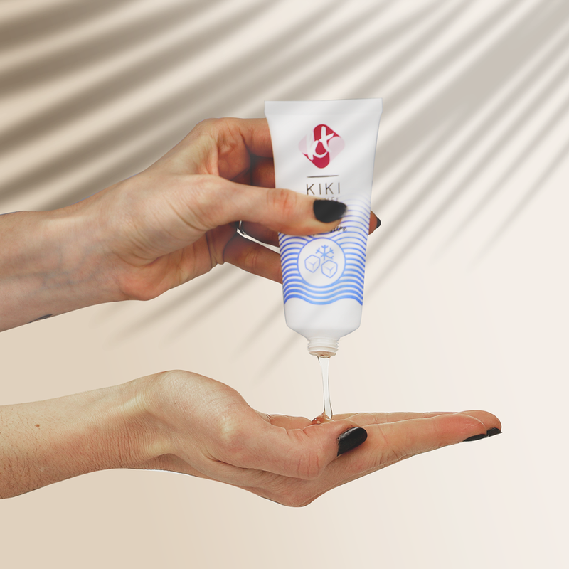 KIKÍ TRAVEL Lubrificante com Efeito de Refrigeração 50ml para conforto e hidratação.