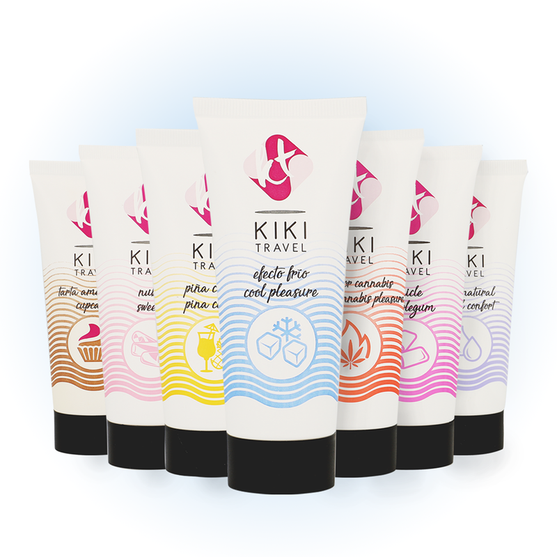 KIKÍ TRAVEL Lubrificante com Efeito de Refrigeração 50ml para conforto e hidratação.