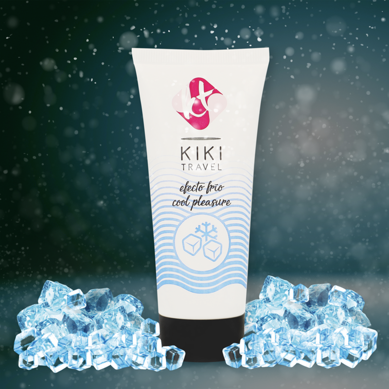 KIKÍ TRAVEL Lubrificante com Efeito de Refrigeração 50ml para conforto e hidratação.