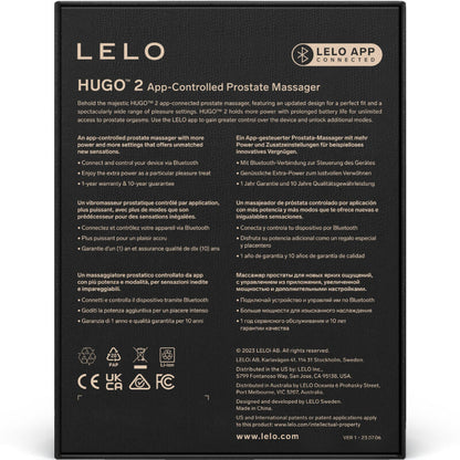 Masajeador de Próstata HUGO 2 con Conectividad App