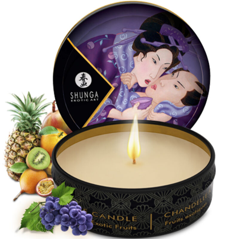 Kit Presente Erótico SHUNGA Gueixa Secreta Frutas Exóticas com 5 produtos para casais.