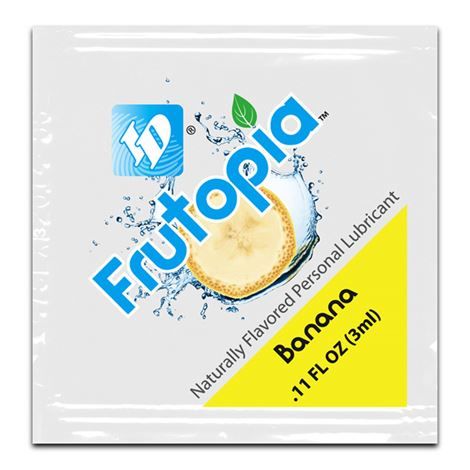 ID Lubrificante Íntimo Frutopia Sabores Naturais Folha 4 ML, ideal para prazer seguro e saboroso.