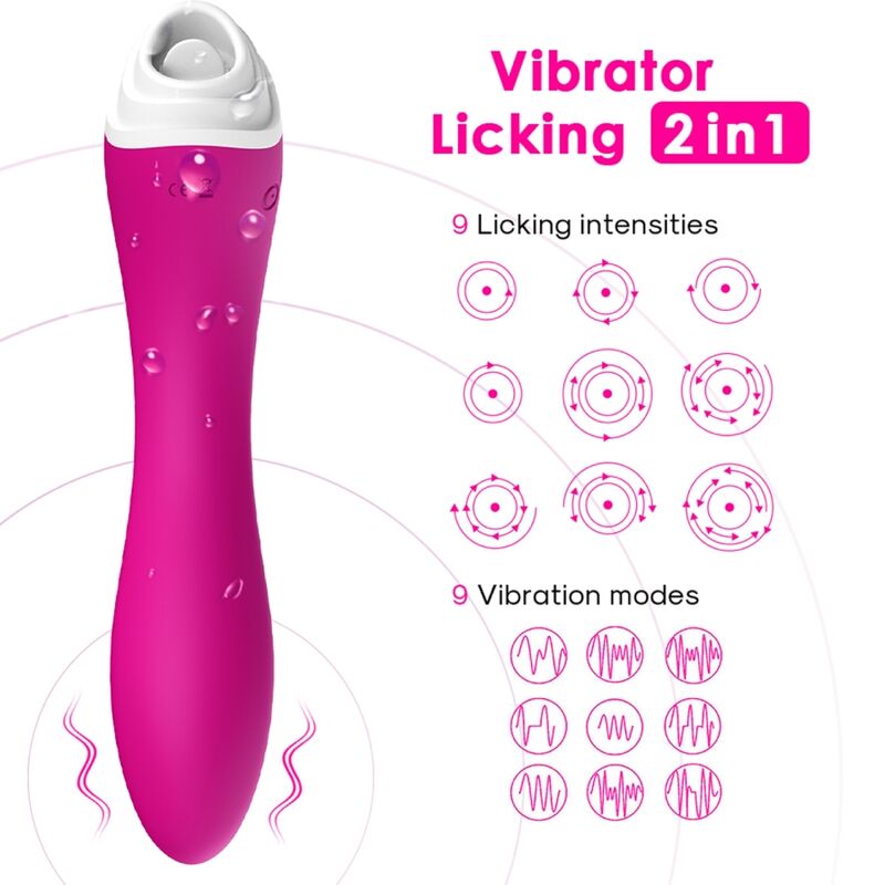 Detalhe do Vibrador Clitoriano ARMONY Fairyland Fúcsia com Sucção e Vibração.