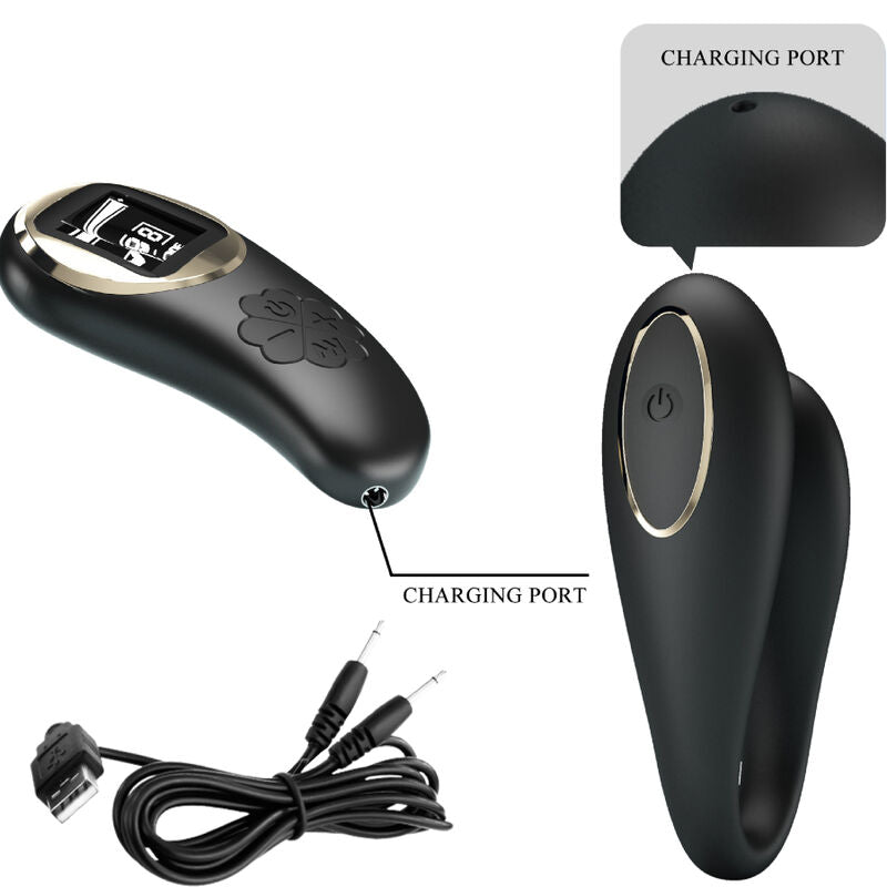 Imagem do Vibrador PRETTY LOVE Nathan com Controle Remoto, mostrando seu design ergonómico e material de silicone.