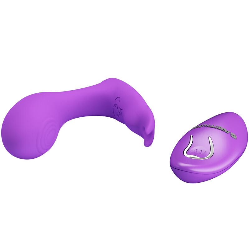 Close-up do PRETTY LOVE Vibrador Idabelle Violeta com controle remoto