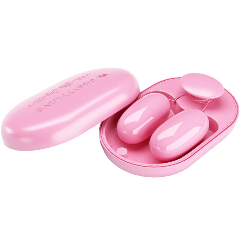 Close-up of the PRETTY LOVE Bala Vibrante Rosa with 12 functions, highlighting its soft texture and compact design.