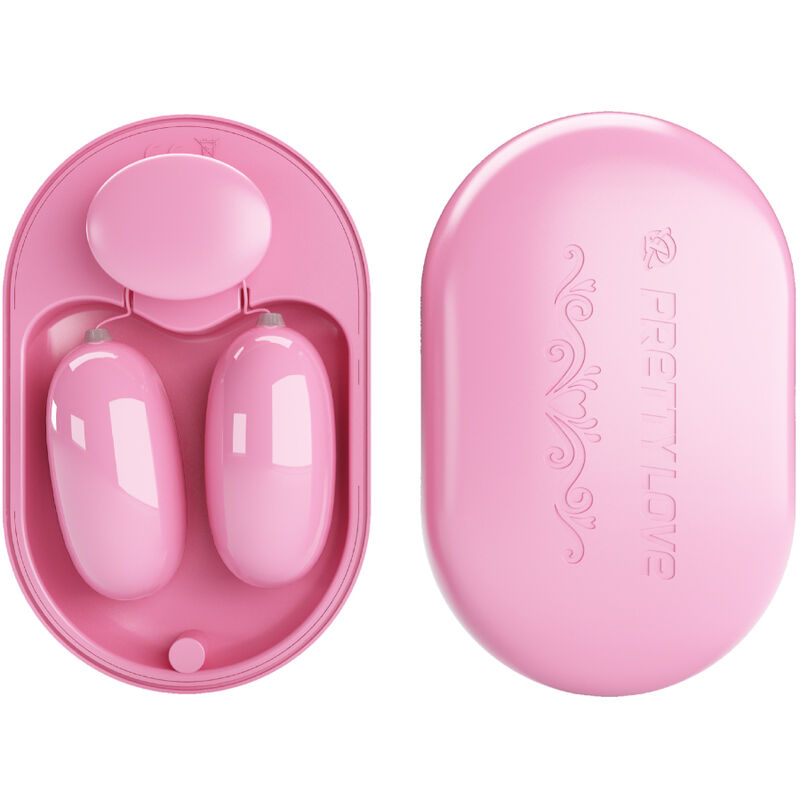 Close-up of the PRETTY LOVE Bala Vibrante Rosa with 12 functions, highlighting its soft texture and compact design.