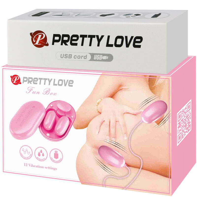 Close-up of the PRETTY LOVE Bala Vibrante Rosa with 12 functions, highlighting its soft texture and compact design.