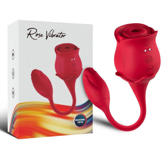 ARMONY Sucker Clitoriano e Vibrador Rosa com design de flor e múltiplas funções