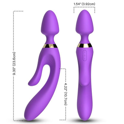 ARMONY Vibrador Coelhinho Roxo com silicone médico e recarregável USB.