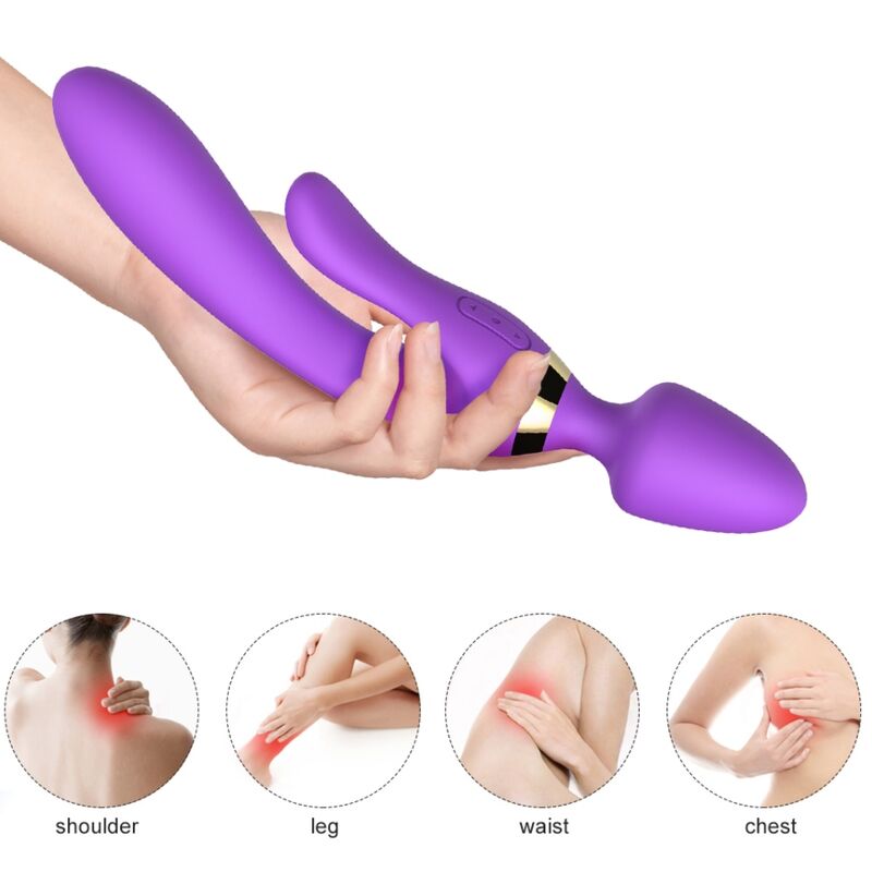ARMONY Vibrador Coelhinho Roxo com silicone médico e recarregável USB.