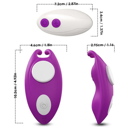 Calcinha vibratória ARMONY Honeybee com controle remoto e estimulação G-Spot, na cor roxa.